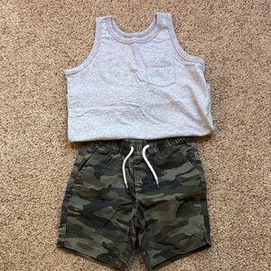GAP Kids Dark Green Casual Shorts